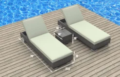 Urban Furnishing Boracay - 3pc Ultra Modern Wicker Patio Set