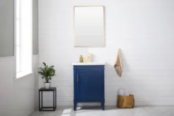 Www.urbanfurnishing.net Avery 24" Single Bathroom Vanity Set - Navy Blue
