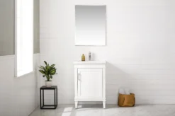 Www.urbanfurnishing.net Avery 24" Single Bathroom Vanity Set - White