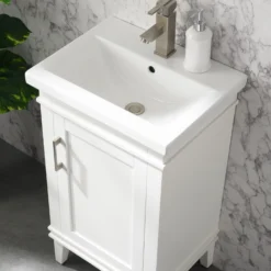 Www.urbanfurnishing.net Avery 20" Single Bathroom Vanity Set - White 14 Www.urbanfurnishing.net Avery 20