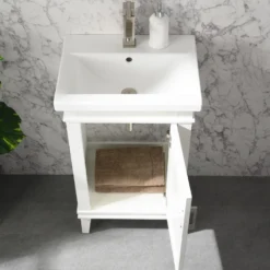 Www.urbanfurnishing.net Avery 20" Single Bathroom Vanity Set - White 15 Www.urbanfurnishing.net Avery 20
