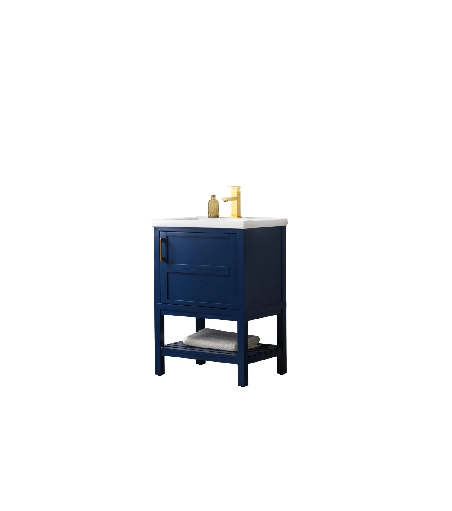 Www.urbanfurnishing.net All Bathroom Vanities Bailey 24" Single Bathroom Vanity Set - Navy Blue 18 Www.urbanfurnishing.net All Bathroom Vanities Bailey 24" Single Bathroom Vanity Set - Navy Blue