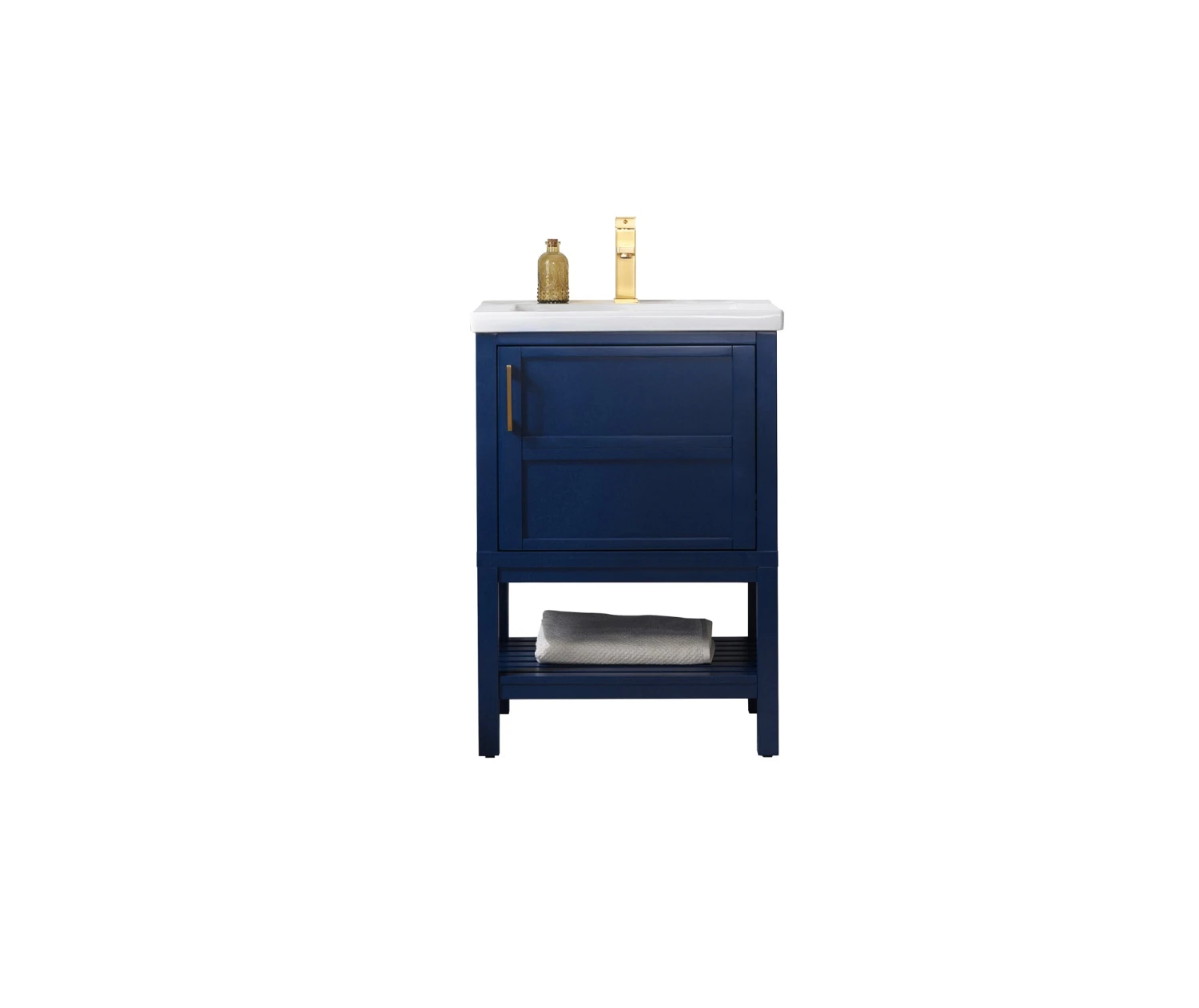 Www.urbanfurnishing.net All Bathroom Vanities Bailey 24" Single Bathroom Vanity Set - Navy Blue 16 Www.urbanfurnishing.net All Bathroom Vanities Bailey 24" Single Bathroom Vanity Set - Navy Blue