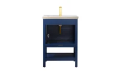 Www.urbanfurnishing.net All Bathroom Vanities Bailey 24" Single Bathroom Vanity Set - Navy Blue 35 Www.urbanfurnishing.net All Bathroom Vanities Bailey 24