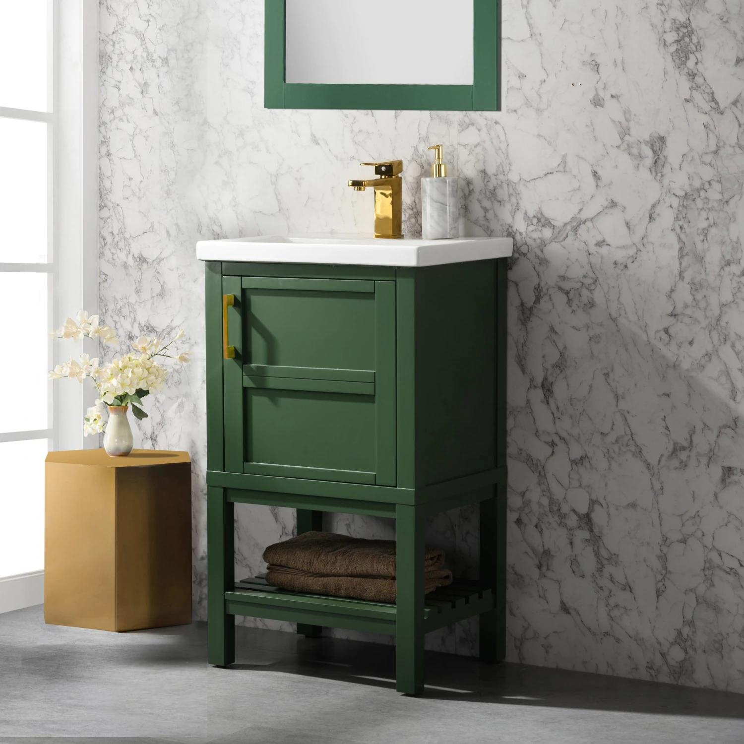 Www.urbanfurnishing.net Bailey 20" Single Bathroom Vanity Set - Vogue Green (SOLD OUT) 20" - 36" Vanities 4 Www.urbanfurnishing.net Bailey 20" Single Bathroom Vanity Set - Vogue Green (SOLD OUT) 20" - 36" Vanities