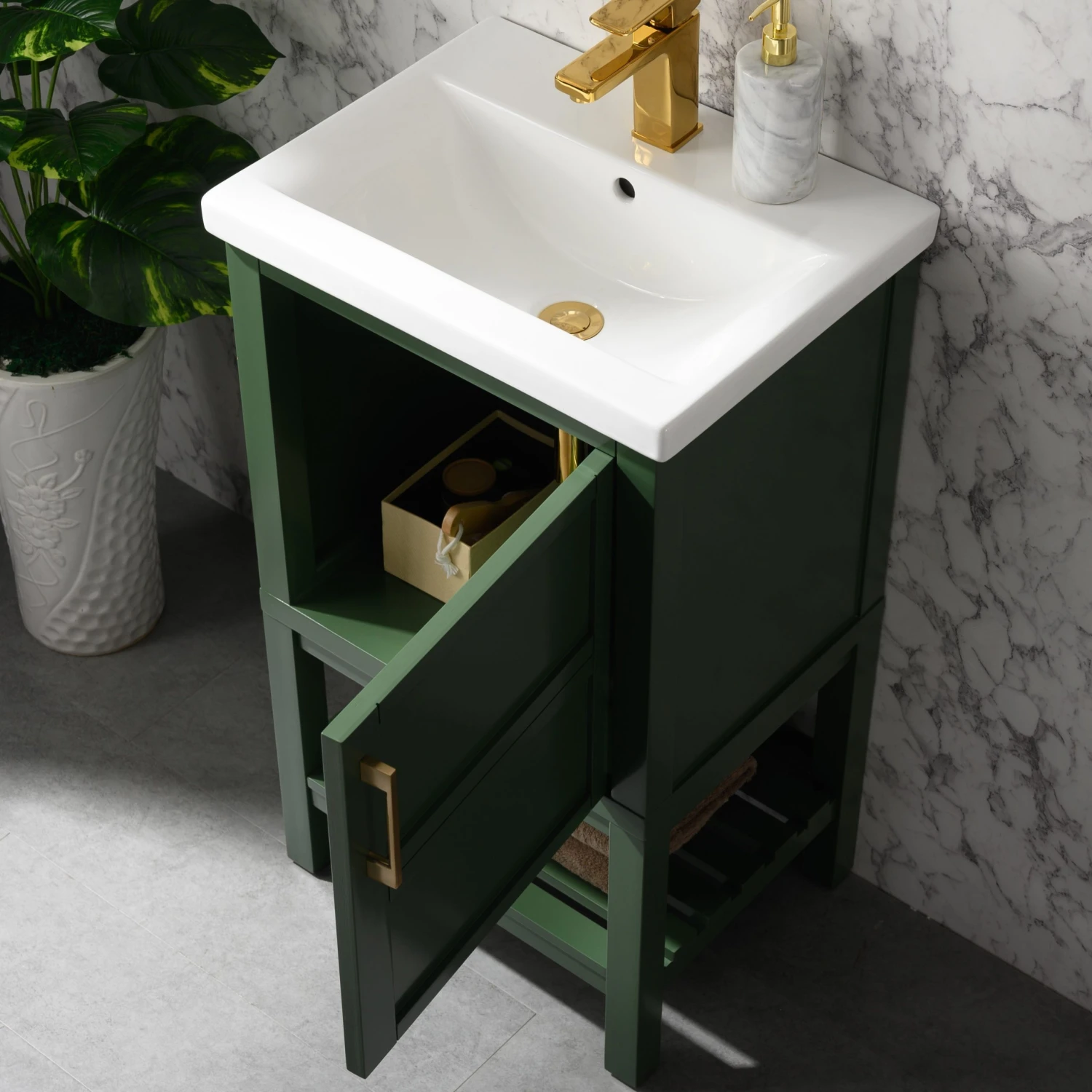 Www.urbanfurnishing.net Bailey 20" Single Bathroom Vanity Set - Vogue Green (SOLD OUT) 20" - 36" Vanities 8 Www.urbanfurnishing.net Bailey 20" Single Bathroom Vanity Set - Vogue Green (SOLD OUT) 20" - 36" Vanities