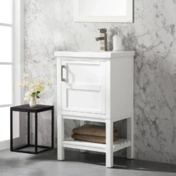 Www.urbanfurnishing.net 20" - 36" Vanities Bailey 20" Single Bathroom Vanity Set - White