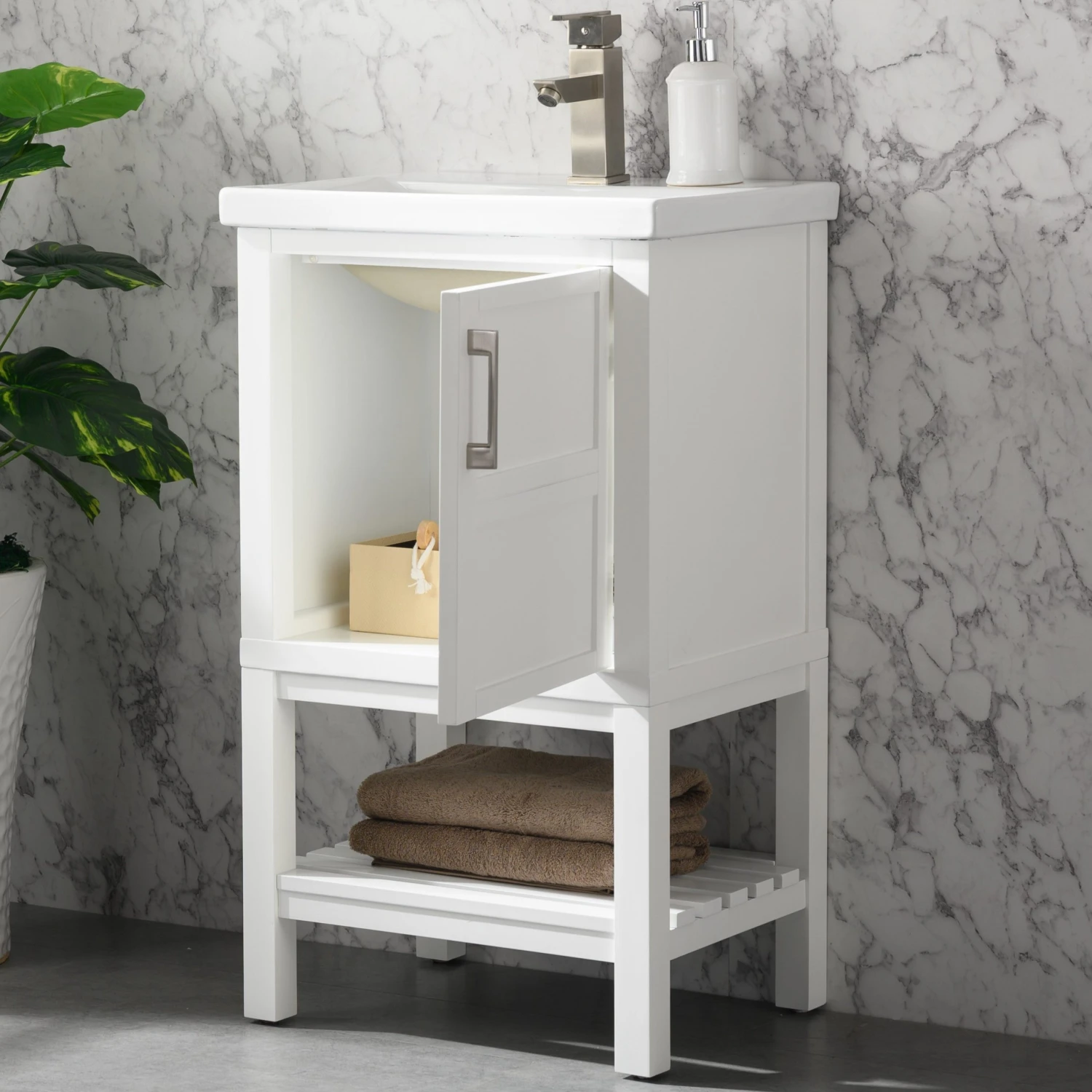 Www.urbanfurnishing.net 20" - 36" Vanities Bailey 20" Single Bathroom Vanity Set - White 9 Www.urbanfurnishing.net 20" - 36" Vanities Bailey 20" Single Bathroom Vanity Set - White
