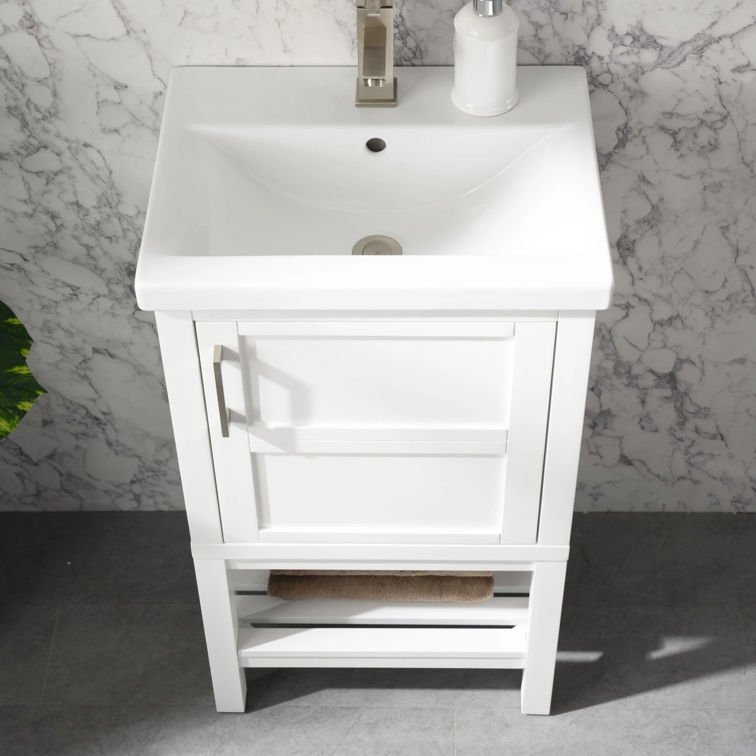 Www.urbanfurnishing.net 20" - 36" Vanities Bailey 20" Single Bathroom Vanity Set - White 4 Www.urbanfurnishing.net 20" - 36" Vanities Bailey 20" Single Bathroom Vanity Set - White