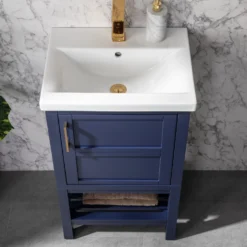 Www.urbanfurnishing.net Bailey 20" Single Bathroom Vanity Set - Navy Blue 17 Www.urbanfurnishing.net Bailey 20