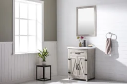 Www.urbanfurnishing.net All Bathroom Vanities Ethan 24" Modern Farmhouse Bathroom Vanity Set - Gray Wash 23 Www.urbanfurnishing.net All Bathroom Vanities Ethan 24