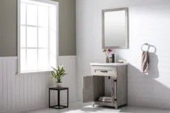 Www.urbanfurnishing.net All Bathroom Vanities Ethan 24" Modern Farmhouse Bathroom Vanity Set - Gray Wash 24 Www.urbanfurnishing.net All Bathroom Vanities Ethan 24