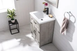 Www.urbanfurnishing.net All Bathroom Vanities Ethan 24" Modern Farmhouse Bathroom Vanity Set - Gray Wash 26 Www.urbanfurnishing.net All Bathroom Vanities Ethan 24