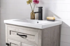Www.urbanfurnishing.net All Bathroom Vanities Ethan 24" Modern Farmhouse Bathroom Vanity Set - Gray Wash 29 Www.urbanfurnishing.net All Bathroom Vanities Ethan 24