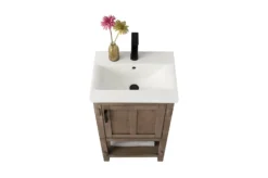 Www.urbanfurnishing.net All Bathroom Vanities Harvey 20" Single Bathroom Vanity Set - Brown Spruce 31 Www.urbanfurnishing.net All Bathroom Vanities Harvey 20