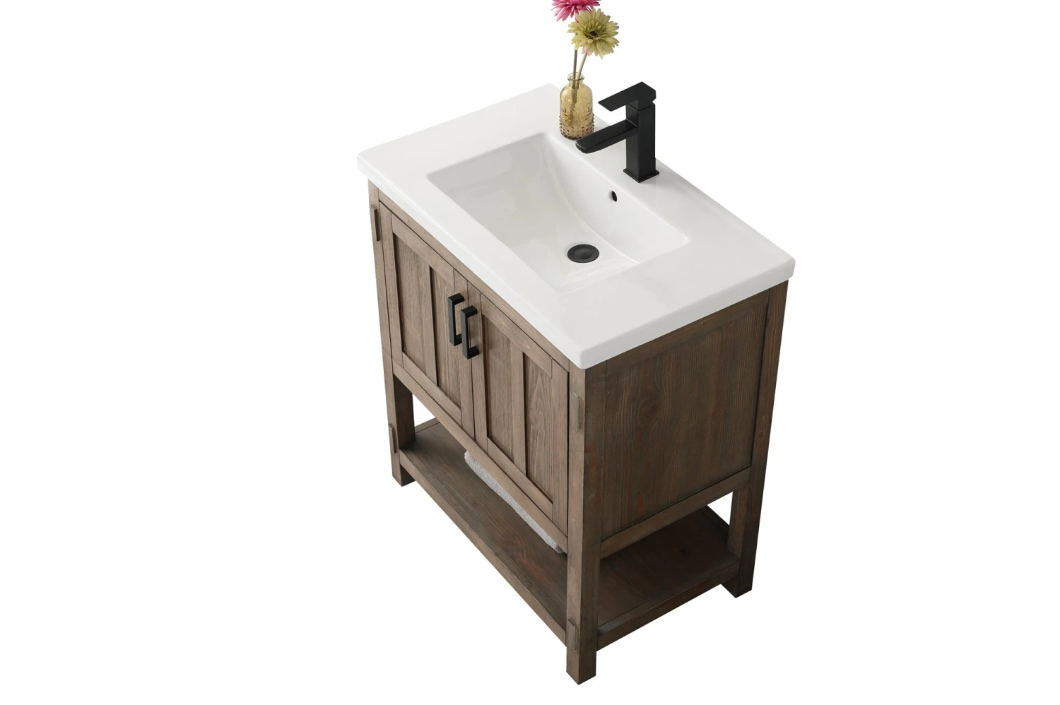Www.urbanfurnishing.net All Bathroom Vanities Harvey 30" Single Bathroom Vanity Set - Brown Spruce 14 Www.urbanfurnishing.net All Bathroom Vanities Harvey 30" Single Bathroom Vanity Set - Brown Spruce