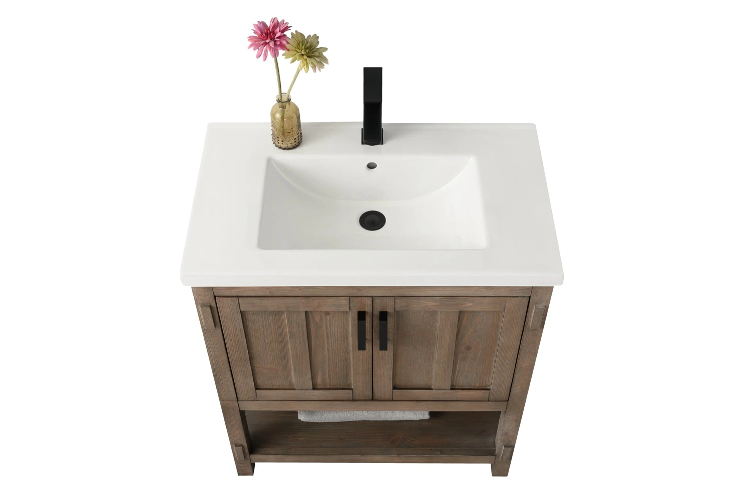 Www.urbanfurnishing.net All Bathroom Vanities Harvey 30" Single Bathroom Vanity Set - Brown Spruce 15 Www.urbanfurnishing.net All Bathroom Vanities Harvey 30" Single Bathroom Vanity Set - Brown Spruce