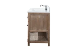 Www.urbanfurnishing.net Harvey 42" Rustic Modern Farmhouse Vanity With Carrara White Top - Brown Spruce (SOLD OUT) All Bathroom Vanities 49 Www.urbanfurnishing.net Harvey 42