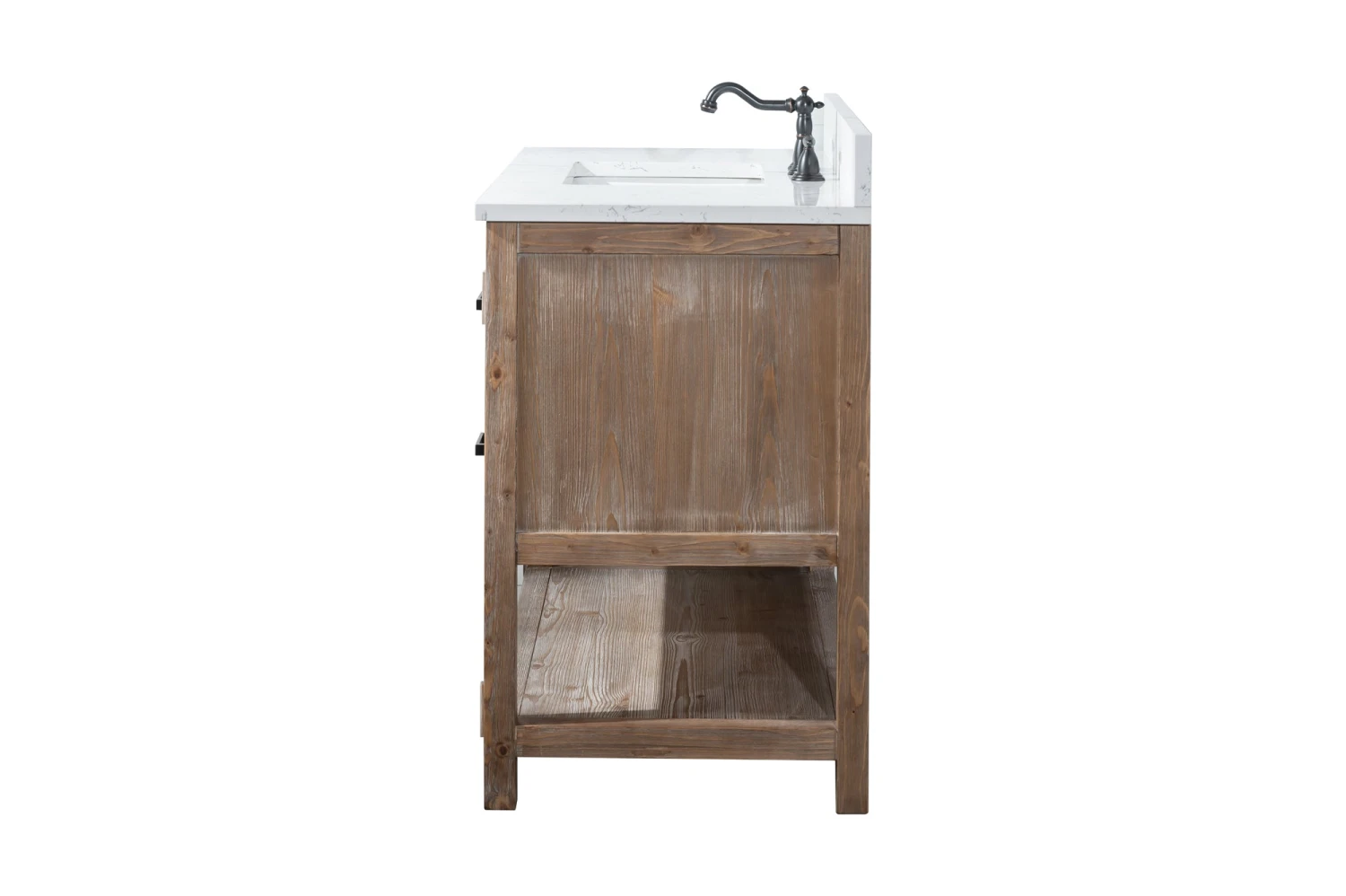 Www.urbanfurnishing.net Harvey 42" Rustic Modern Farmhouse Vanity With Carrara White Top - Brown Spruce (SOLD OUT) All Bathroom Vanities 25 Www.urbanfurnishing.net Harvey 42" Rustic Modern Farmhouse Vanity With Carrara White Top - Brown Spruce (SOLD OUT) All Bathroom Vanities