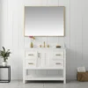 Www.urbanfurnishing.net All Bathroom Vanities Henry 42" Modern Style Vanity With Carrara White Top - White