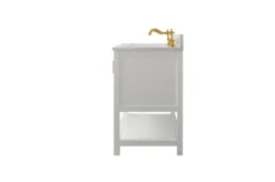 Www.urbanfurnishing.net All Bathroom Vanities Henry 60" Modern Style Vanity With Carrara White Top - White 42 Www.urbanfurnishing.net All Bathroom Vanities Henry 60