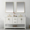 Www.urbanfurnishing.net All Bathroom Vanities Henry 60" Modern Style Vanity With Carrara White Top - White